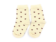 Lil Atelier wood ash hearts socks (2-pack)